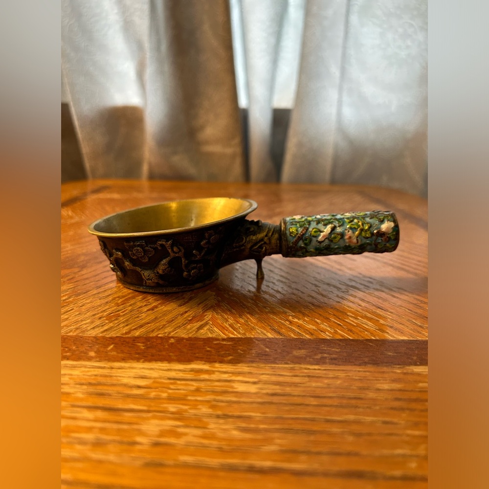 Early 20th Century Chinese Cloissone Small Ladle